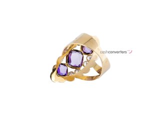 anillo oro 18k con piedra con circonita t. 19 (18,79 mm)