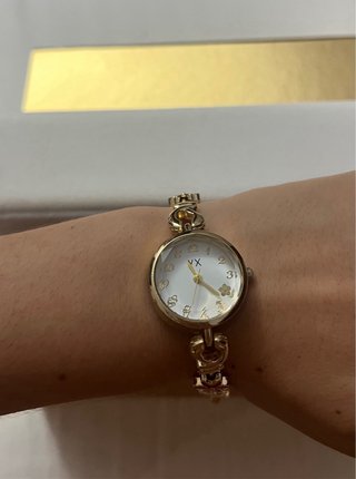 Orologio da donna elegante oro e rosso