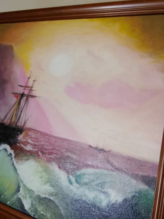 Cuadro Óleo Barco