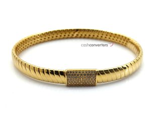 pulsera oro 18k con piedra con circonita