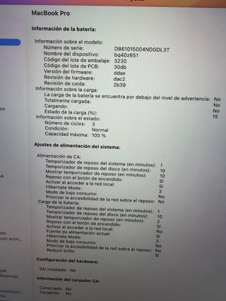 MacBook Pro M1 Max 32GB 512GB Batería 100%