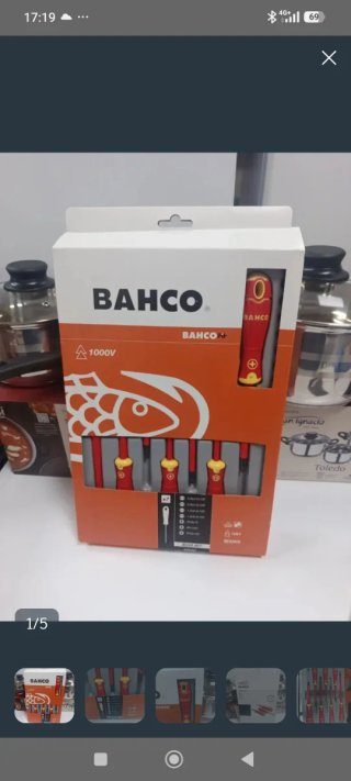 Juego 7Destornilladores Bahco