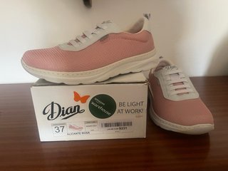 Zapatillas Dian rosas y blancas