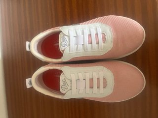 Zapatillas Dian rosas y blancas