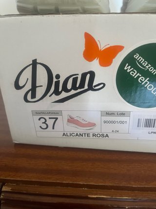 Zapatillas Dian rosas y blancas
