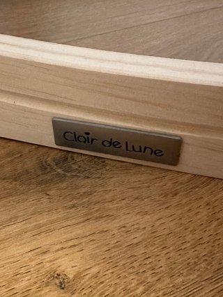 Moisés bebé Clair de Lune tejido gris