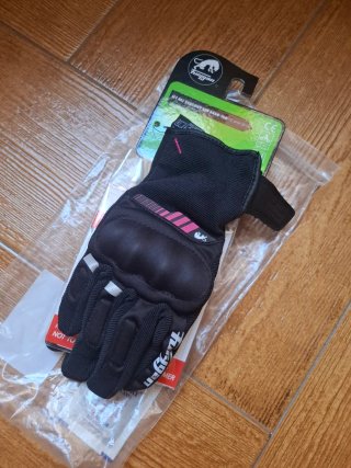 Guantes Moto Furygan Negro/Rosa T.12