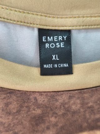 Camiseta larga estampada
