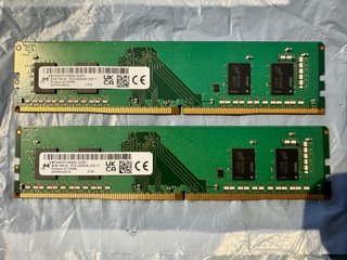 2x 8GB DDR4 RAM Micron 3200MHz