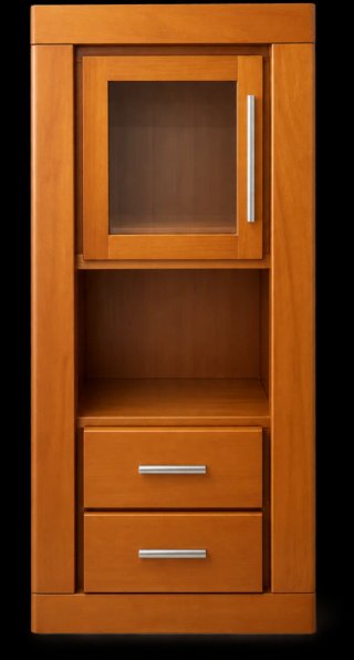 Preciosa vitrina/mueble auxiliar de madera.