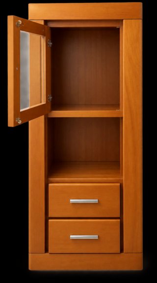 Preciosa vitrina/mueble auxiliar de madera.