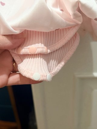 Body bebé rosa con tutu y corazones