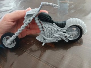 Motocicleta Estilo Ghost Rider