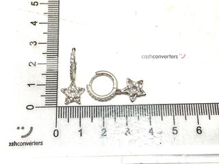 argollas plata 925mm con piedra con circonita