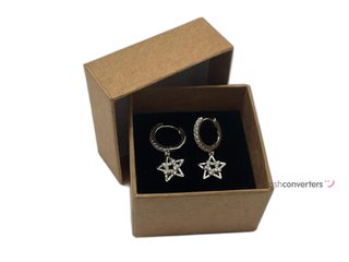 argollas plata 925mm con piedra con circonita