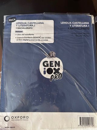Lengua castellana y literatura I. Libro del est...