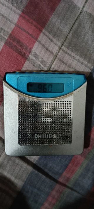 Radio Philips FM Digital Bolsillo Azul/Plata