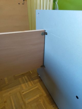 Mesa de escritorio madera y metal