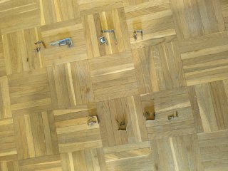 Mesa de escritorio madera y metal