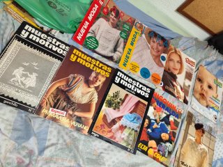 Lote revistas de patrones de ganchillo. Vintage