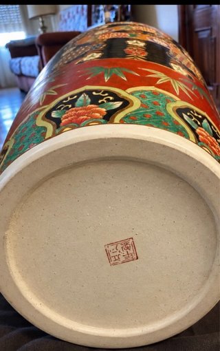 Jarrón Oriental Monumental 150cm con Peana