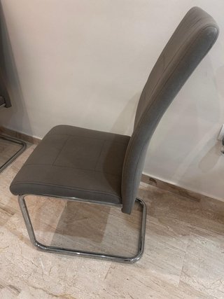 Mesa Comedor Cristal + 4 Sillas + Mesa Aux