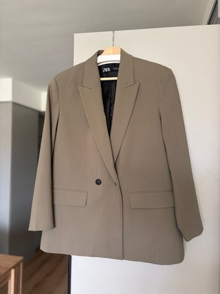Blazer Zara Tono Topo Talla M NUEVA