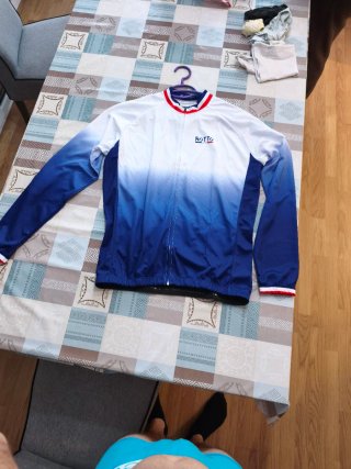 Maillot Ciclismo Rotto Blanco-Azul Talla M