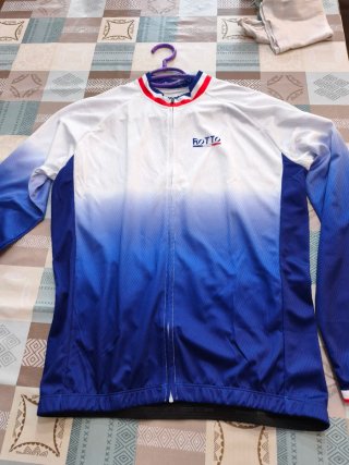 Maillot Ciclismo Rotto Blanco-Azul Talla M