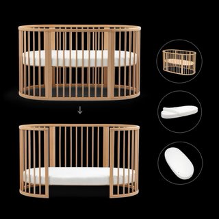 Cuna Stokke Sleepy Ovalada Madera