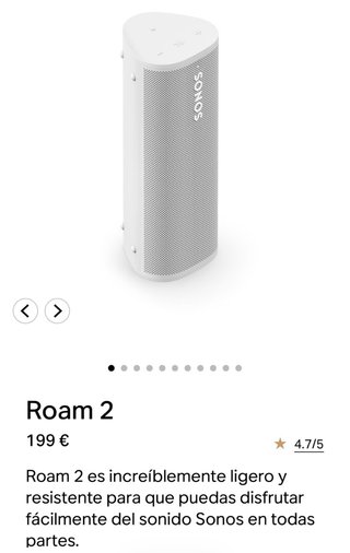 Altoparlante Sonos Roam Bianco