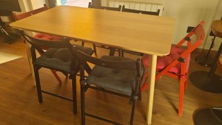 Sillas de comedor plegables (6 unidades)