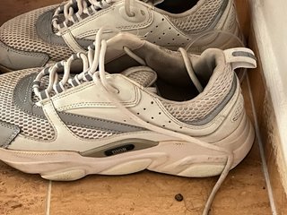 Zapatillas Dior B22 grises y blancas