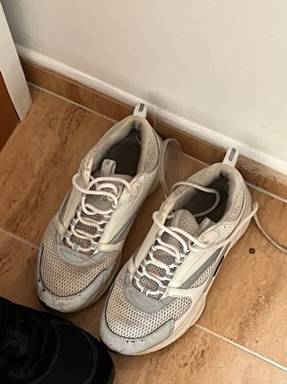 Zapatillas Dior B22 grises y blancas