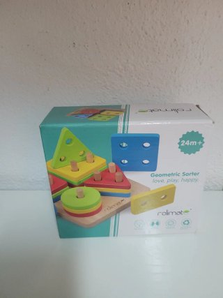 Juguete madera formas geométricas