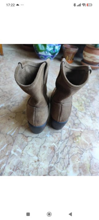 Botines de piel marrones