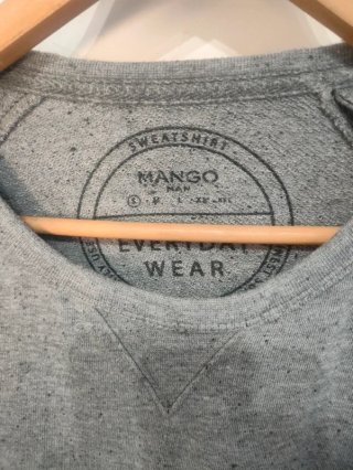 Jersey Mango Gris Texturizado
