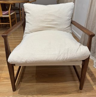 Sillón Zara Home madera beige como nuevo.
