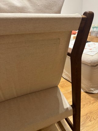 Sillón Zara Home madera beige como nuevo.