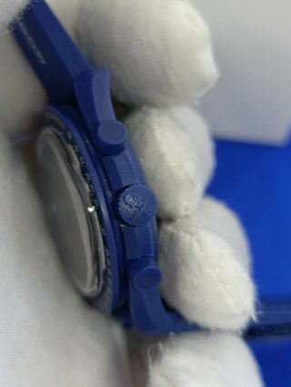 Omega Speedmaster Swatch Snoopy Azul