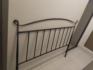 Cabecero de forja negro