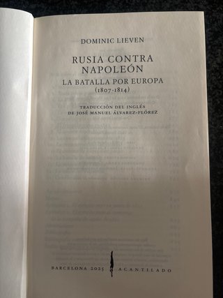 Rusia contra Napoleón: la batalla por Europa