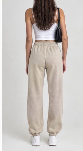 Pantaloni tuta beige Terranova