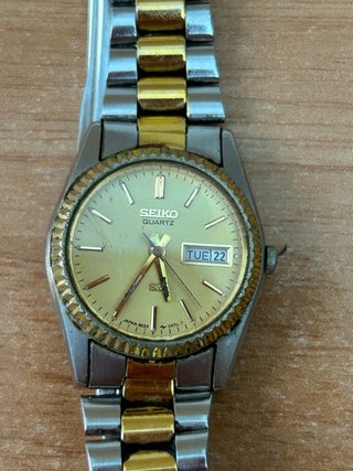 Reloj Seiko 861186 Quartz Dorado y Plateado