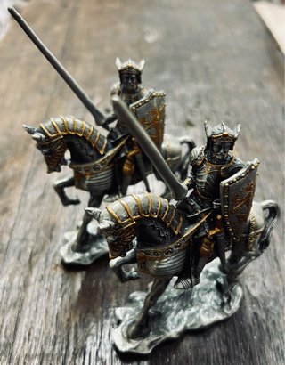 Figuras Plomo Caballeros Medievales