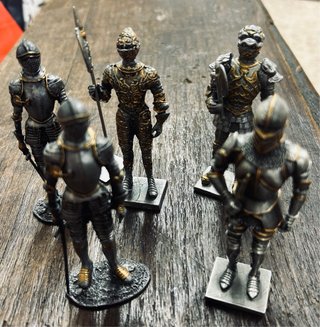 Figuras Plomo Caballeros Medievales