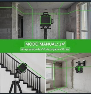Nivel Láser 4D 16 Líneas Trípode Accesorios