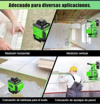 Nivel Láser 4D 16 Líneas Trípode Accesorios