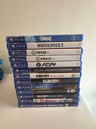 Pack Juegos PS4: Sims 4, Watch Dogs 2, FIFA, Far C