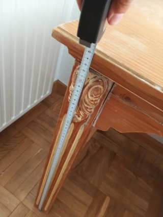 Scrivania antica in legno massello